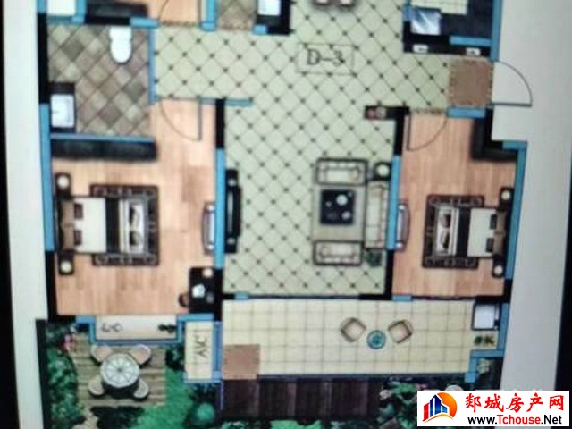 锦绣嘉园 2室2厅 158平米 精装修 11000元/年